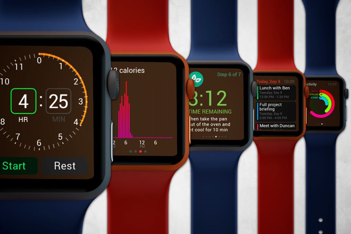 高品质的Apple Watch Mockup智能手表VI样机展示模型mockups