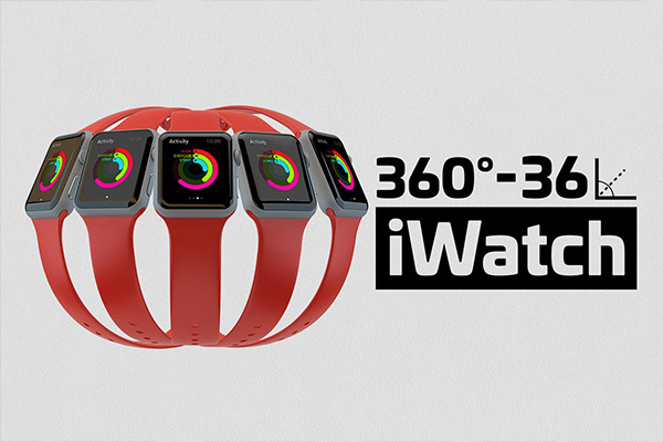 3D立体多角度的Apple Watch Kit样机VI展示模型mockups