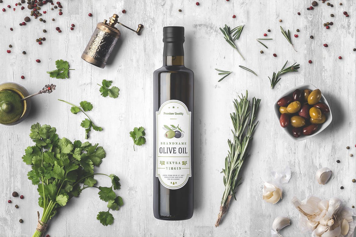 样机 | 橄榄油瓶香料专业照明摄影高端品牌