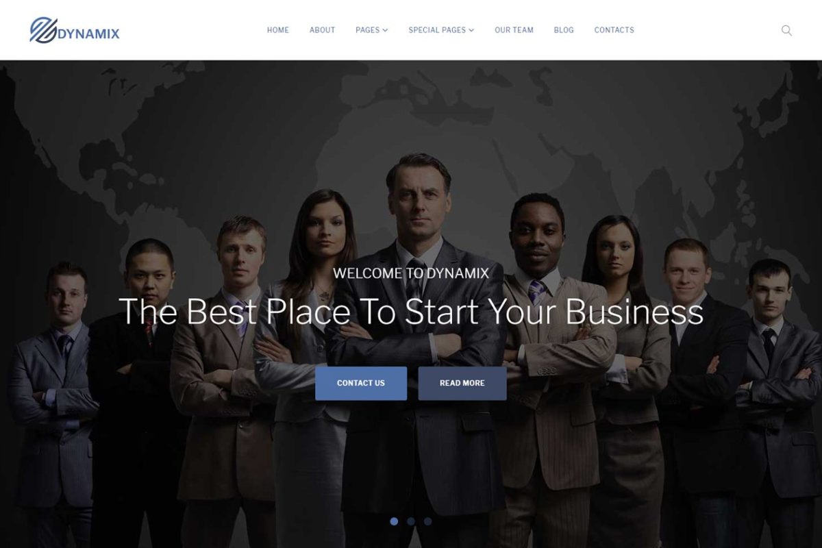 企业设计网站模板 Dynamix – Corporate WordPress Theme