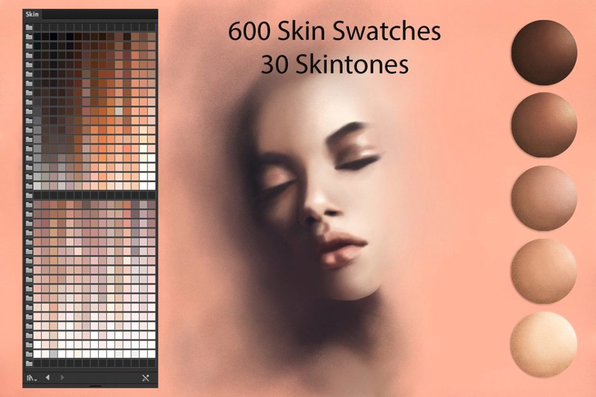 AI色板调色盘 Skin Ai Swatches for DigitalPainting