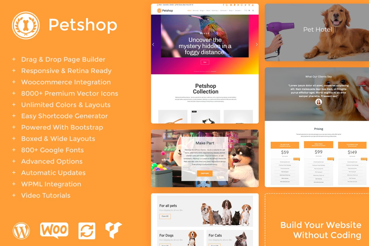 电商主题模板 Petshop – Store WordPress Theme