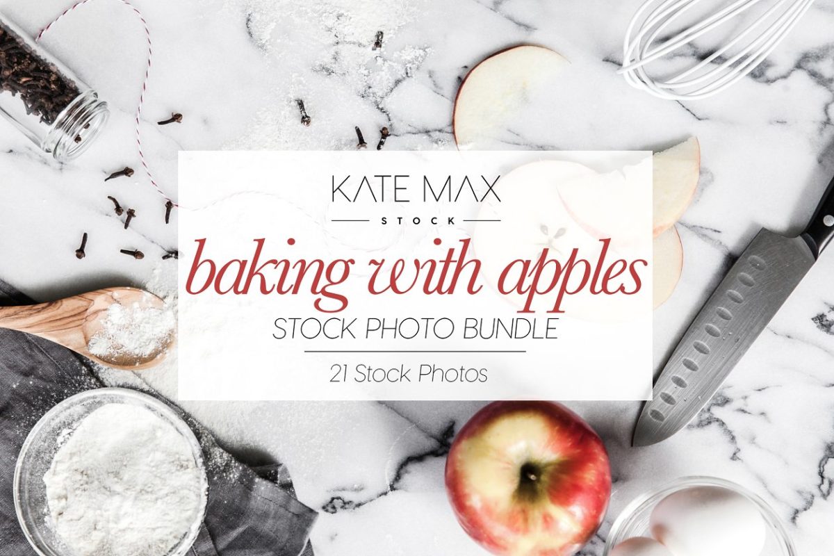 苹果高汤烘烤照片 Baking With Apples Stock Photo Bundl