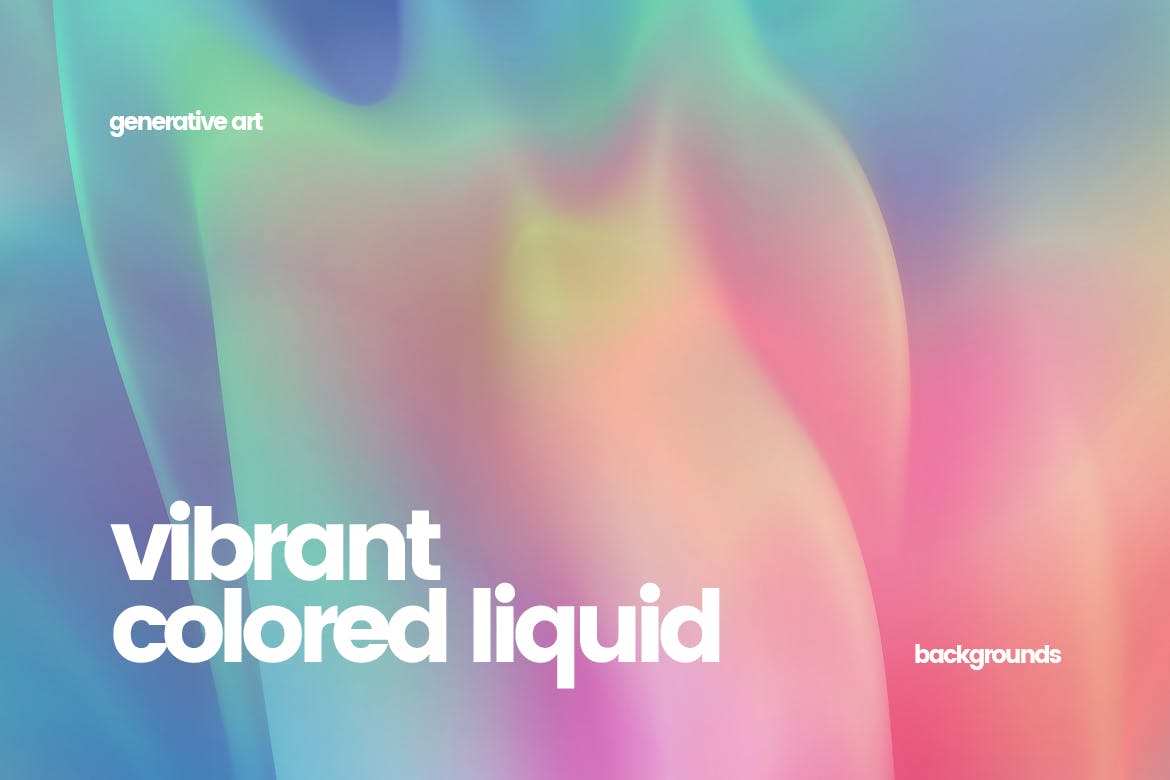 免费：背景纹理 | 10JPG抽象鲜艳彩色液体高清素材