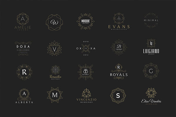 20个时尚高端多用途的高品质的logo标志设计模板
