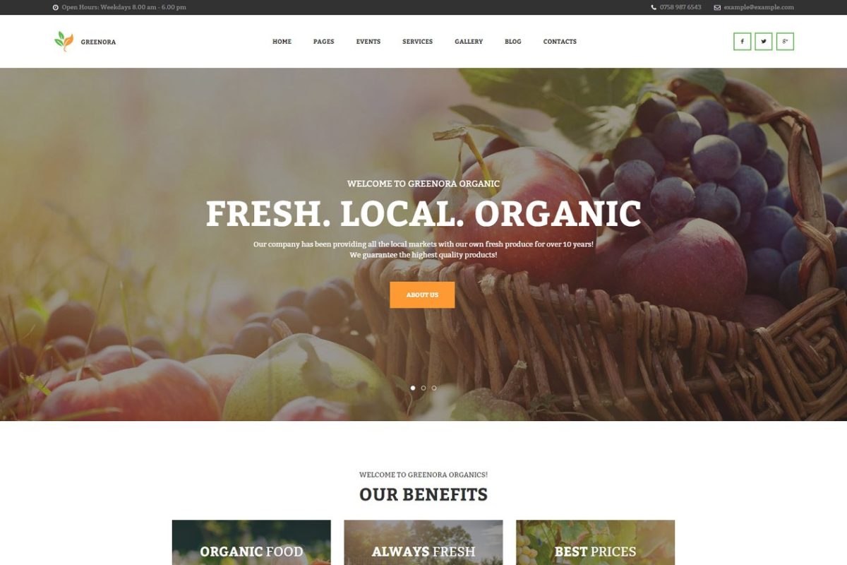有机农业WordPress主题 Organic Farming WordPress Theme