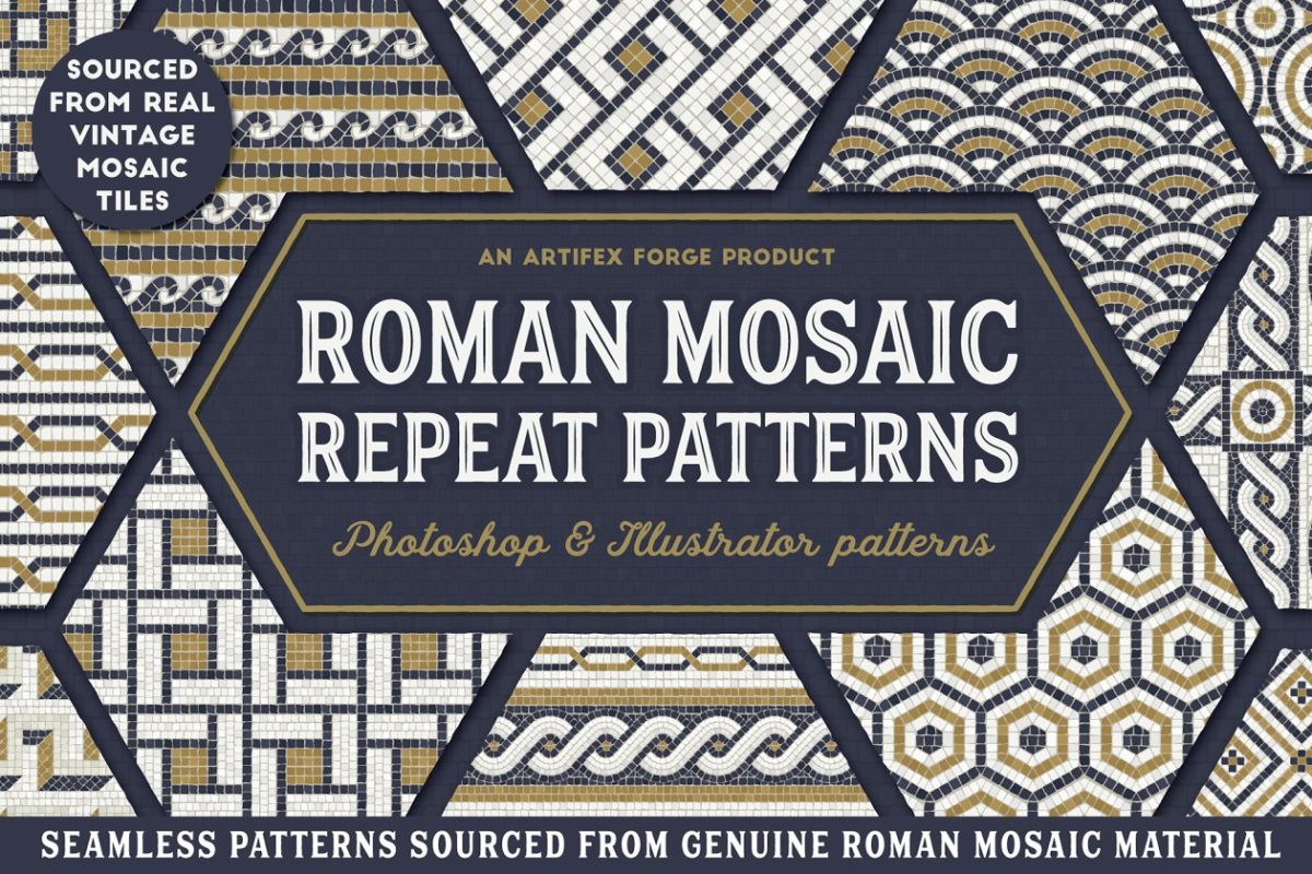 罗马镶嵌图案 Roman Mosaic Repeat Patterns