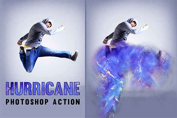飓风效应的PS动作下载 Hurricane Photoshop Action [atn]