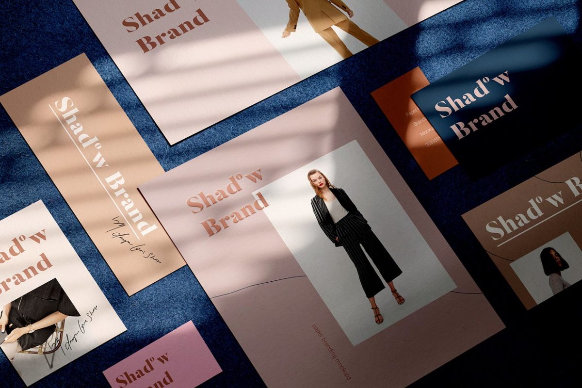 影子品牌-纸张模型 Shadow Brand – Paper Mockups