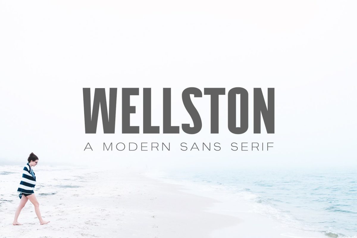 现代时尚设计字体 Wellston Modern Sans Serif Font