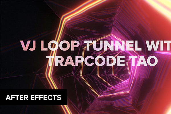 AE VJ LOOP隧道 带有TRAPCODE TAO 並音频同步教程