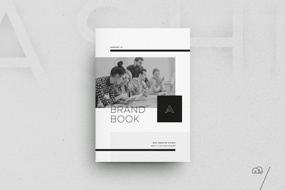 极简主义画册模板 Ashi – Brand Book