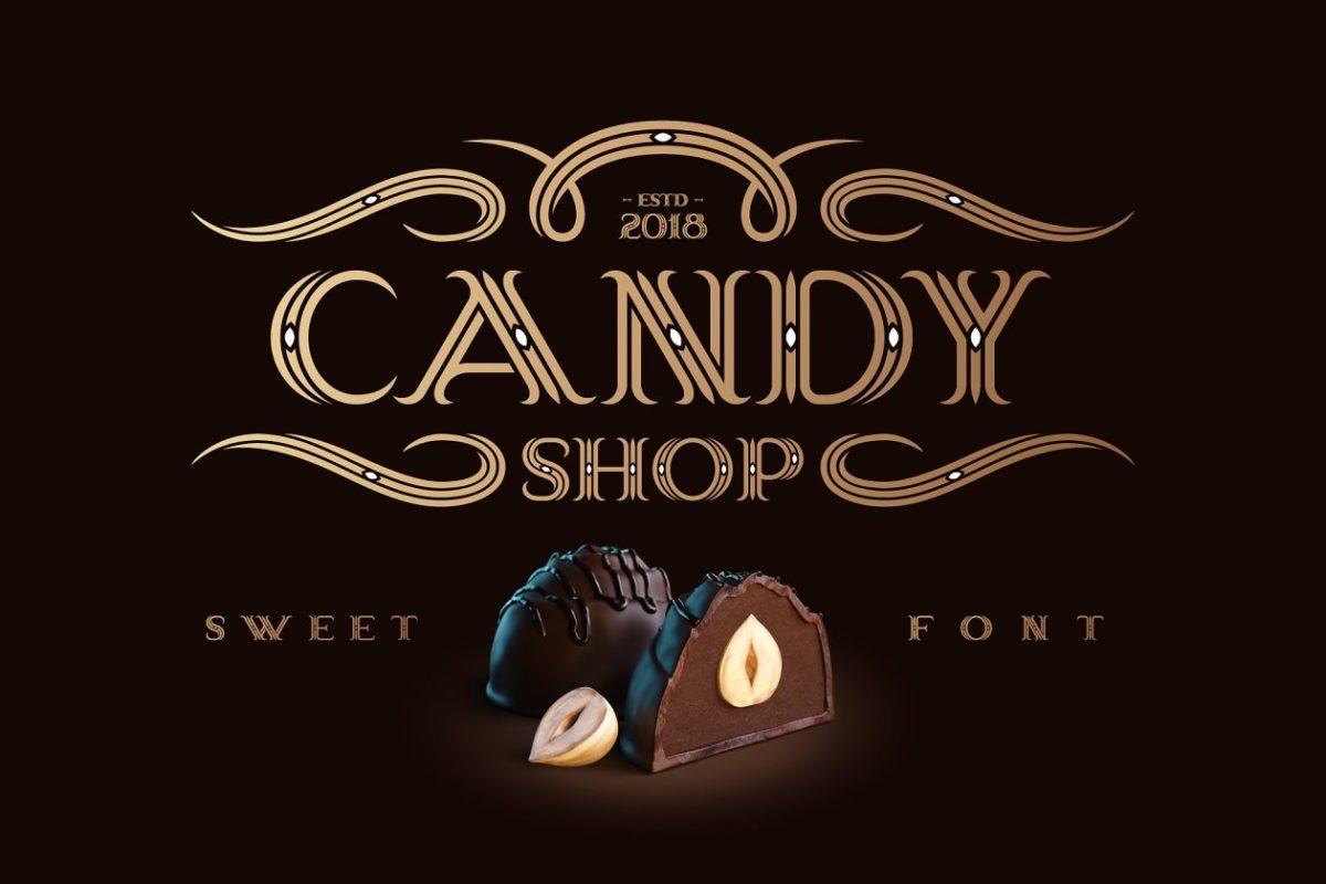 梦幻魔幻字体 Candy Shop typeface