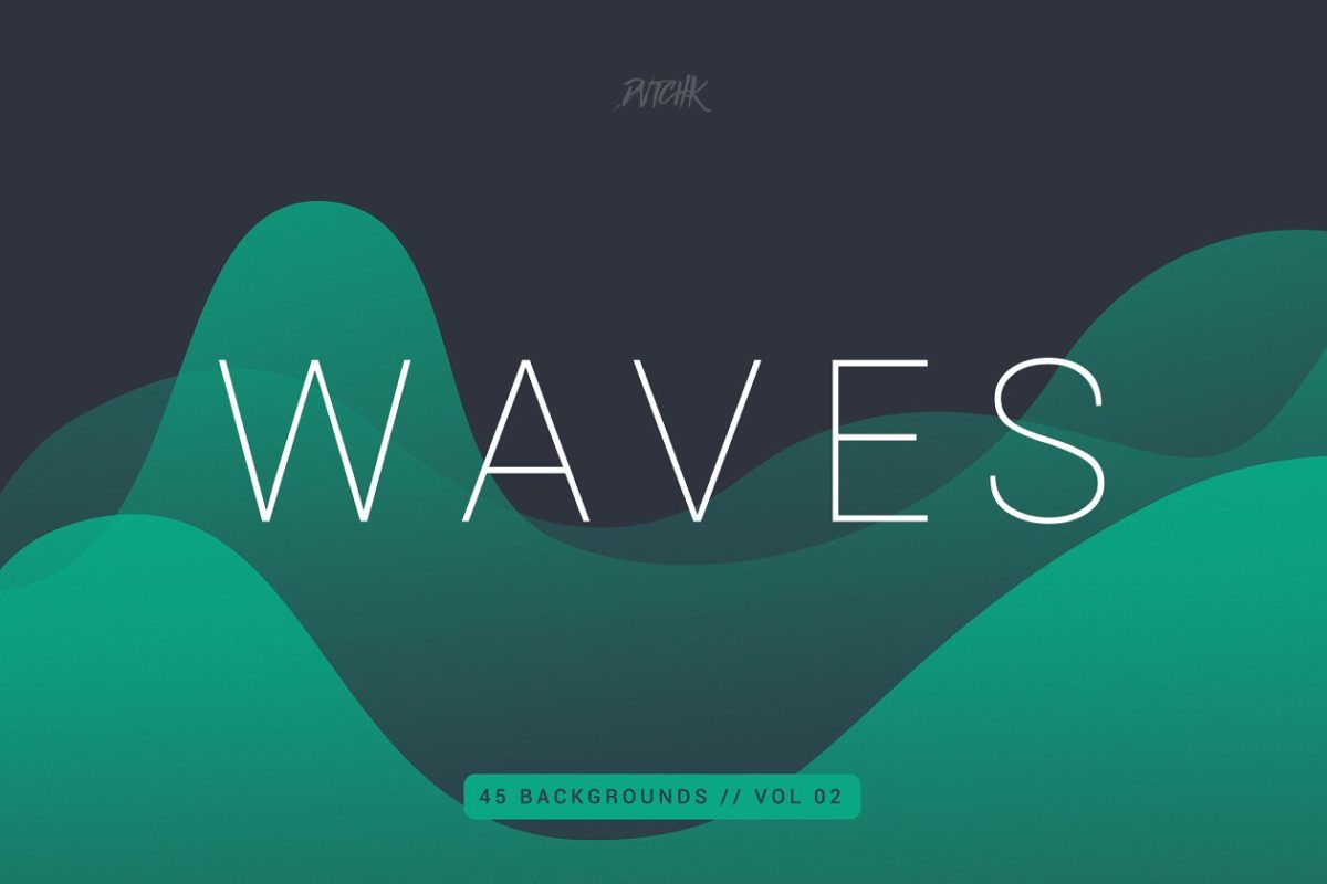 彩色平滑波纹背景v2 Waves | Smooth Colorful Bgs | V2