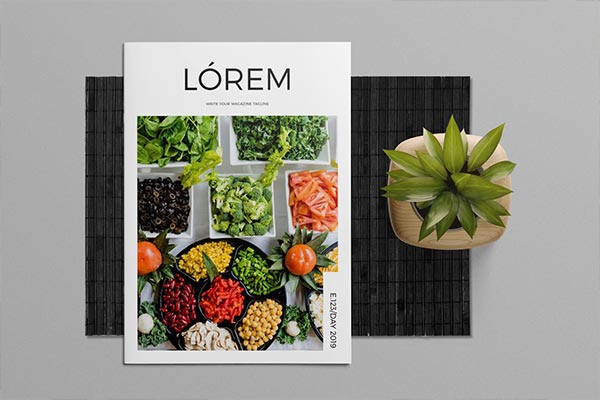 时尚高端多用途的画册品牌手册房地产楼书时尚杂志菜谱设计模板（indd）