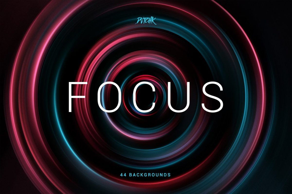 聚焦波纹背景纹理 Focus | Colorful Zoom Backgrounds