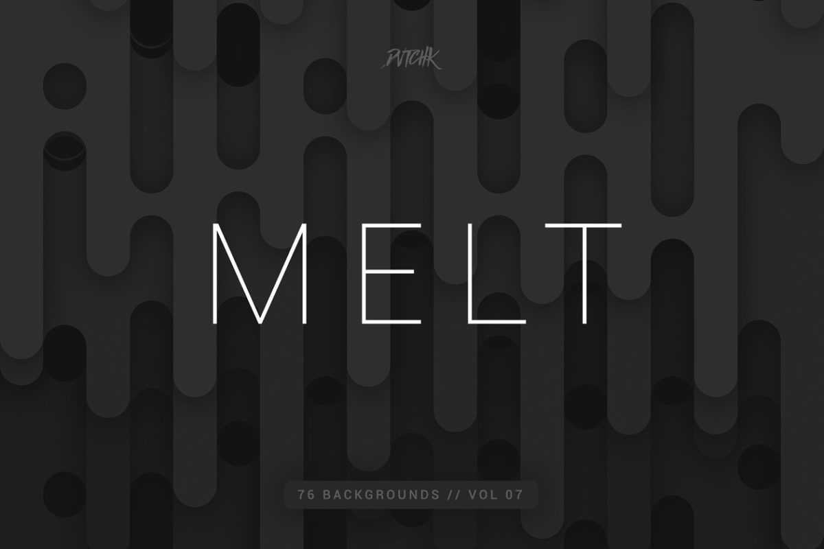 抽象的圆形背景纹理 Melt | Rounded Backgrounds | Vol. 07