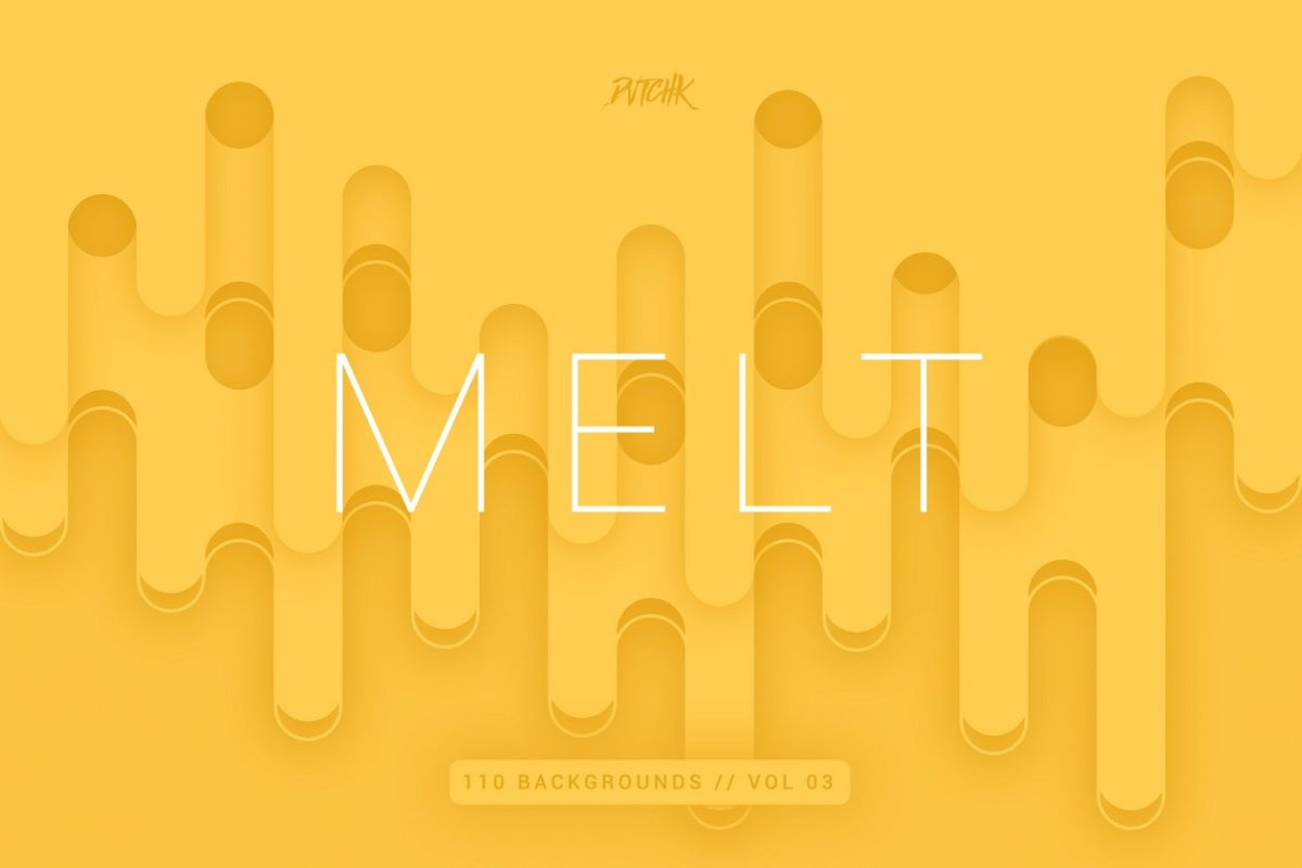 圆形背景纹理v3 Melt | Rounded Backgrounds | Vol. 03