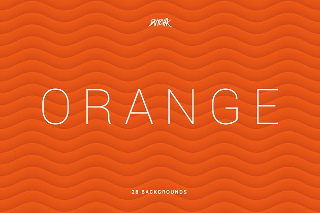 橙色柔和抽象波纹背景 Orange | Soft Abstract Wavy Bgs