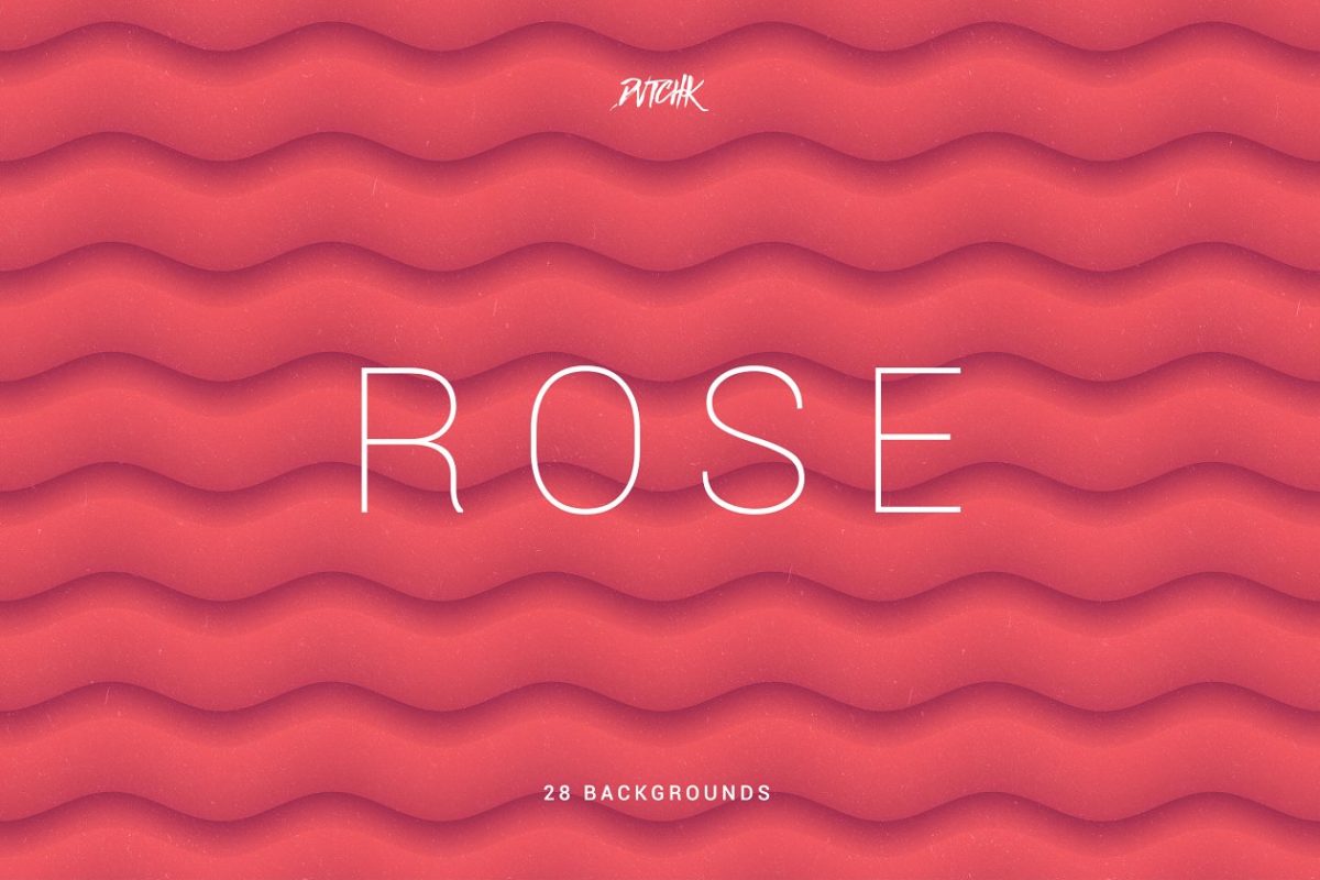 玫瑰色柔和抽象波纹背景 Rose | Soft Abstract Wavy Bgs