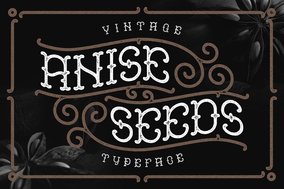 神秘风格字体 Anise Seeds typeface