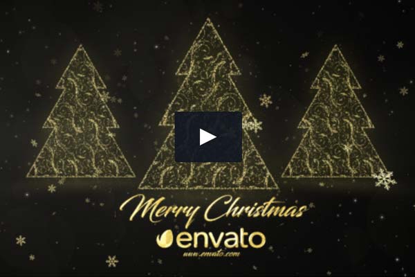 绚丽的圣诞节盛会开场视频AE模板[AEP]