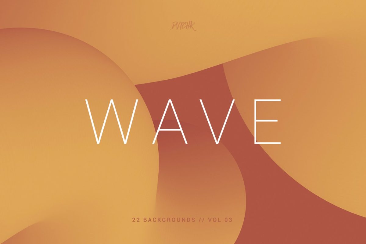 平滑渐变波纹背景v3 Wave | Smooth Backgrounds | Vol. 03