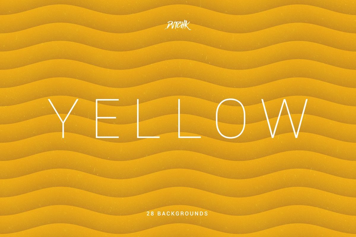 黄色抽象柔和波纹背景 Yellow | Soft Abstract Wavy Bgs