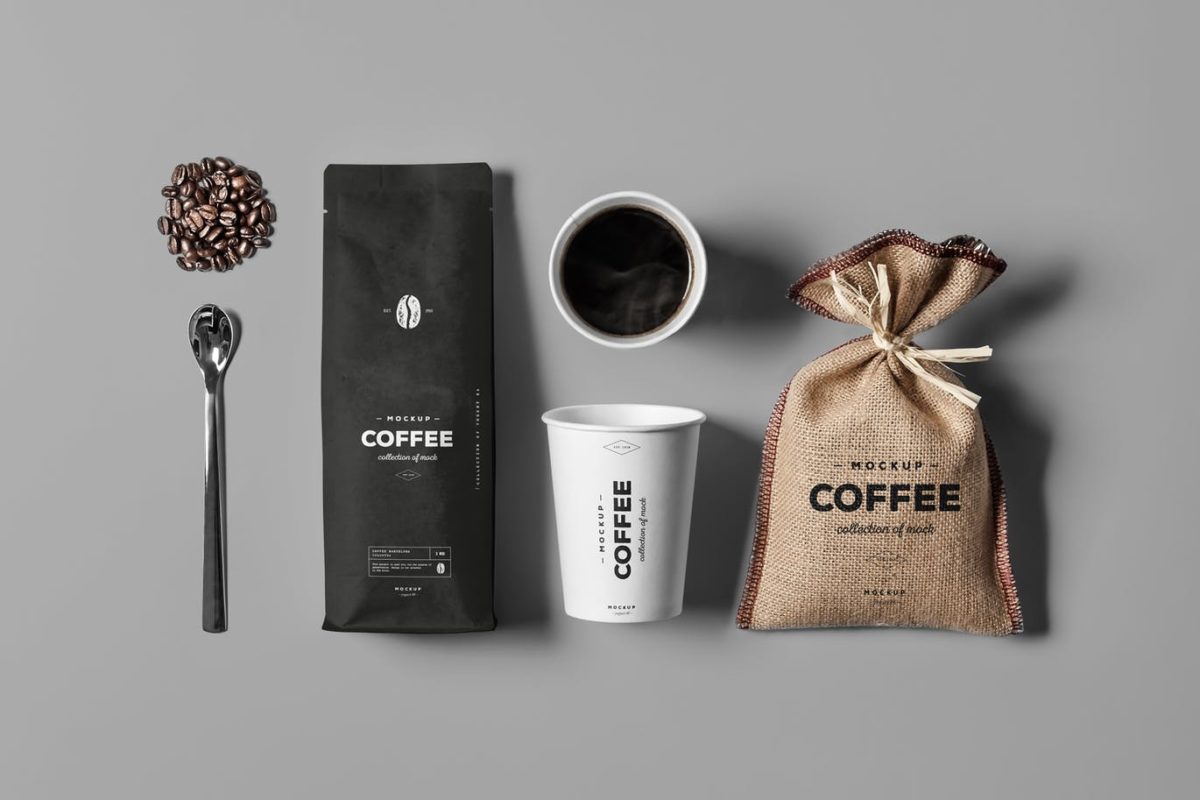 样机 | 高端品牌咖啡店咖啡豆模型包装