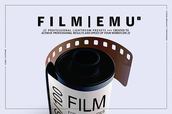 时尚的高品质胶卷质感的FILM EMU Lightroom预设