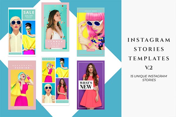 高端时尚配色的Instagram社交媒体banner海报设计模板