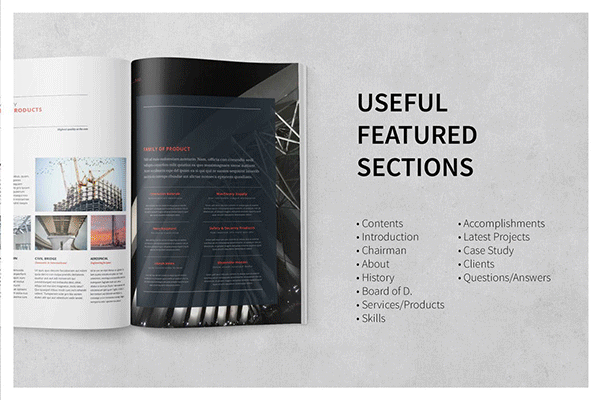 高品质的时尚高端简约多用途的画册房地产楼书杂志品牌手册设计模板（INDD&EPS）
