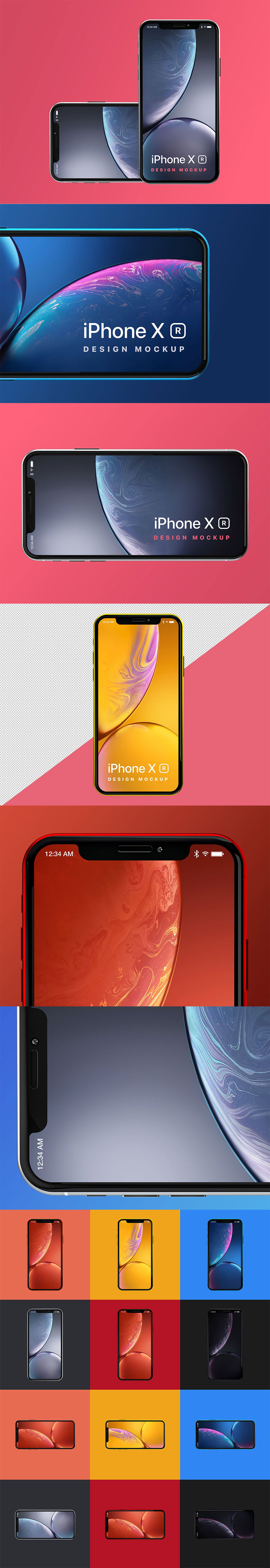 新鲜的 iPhone XR 样机下载 [PSD]