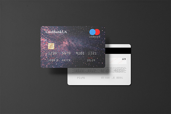 85cm×55cm标准名片设计银行卡VIP卡会员卡信用卡样机VI展示模型mockups
