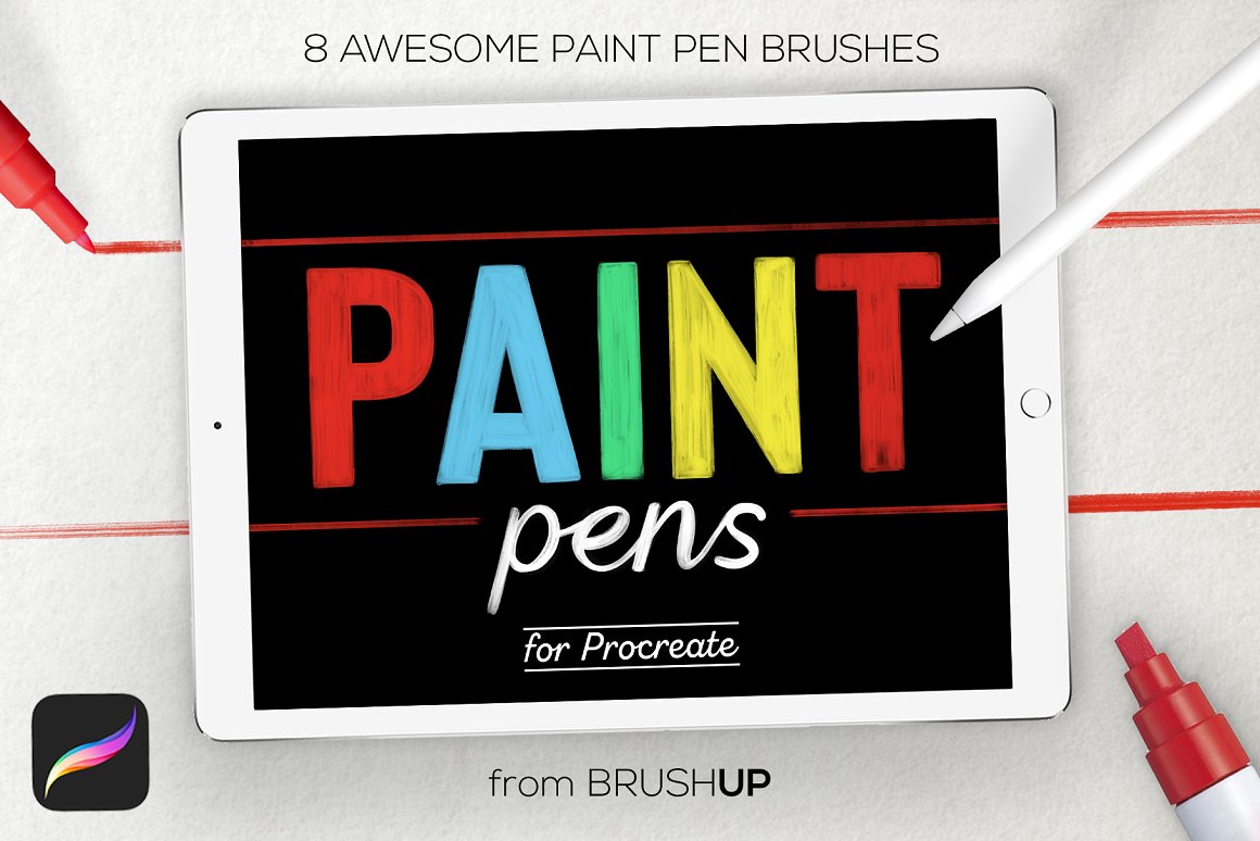[免费] 专业实用的 Procreate 画笔笔刷 for iPad