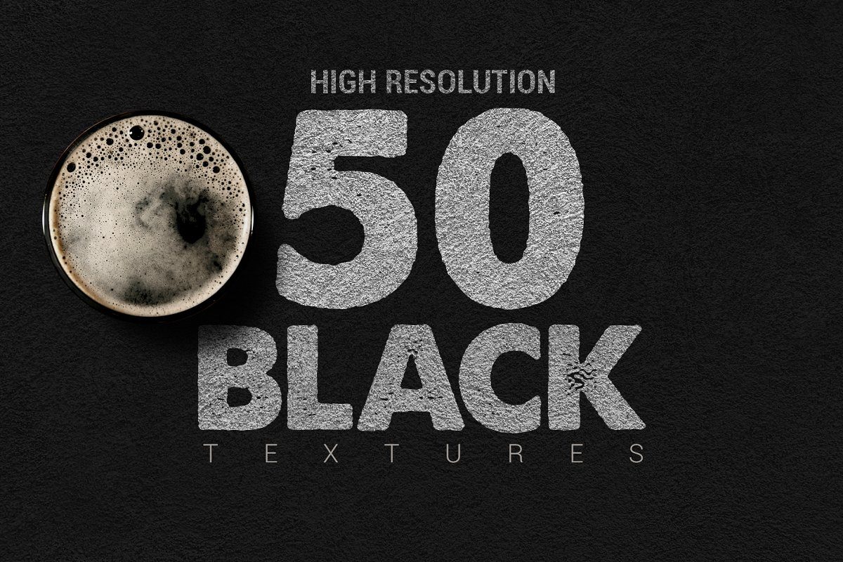 50种黑色纹理背景捆绑包下载Vol.1