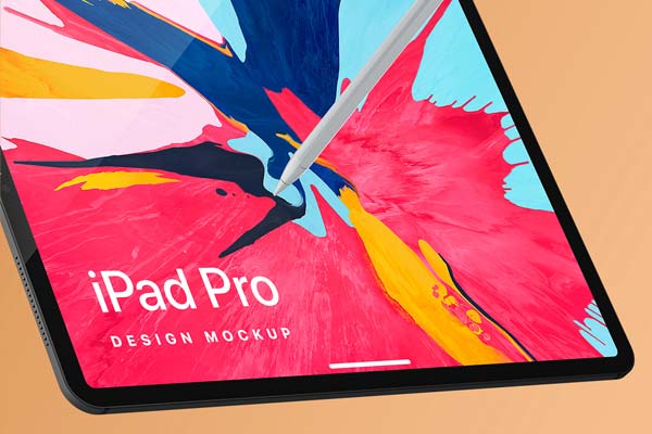 iPad Pro 绘画展示样机下载 [Mockup]
