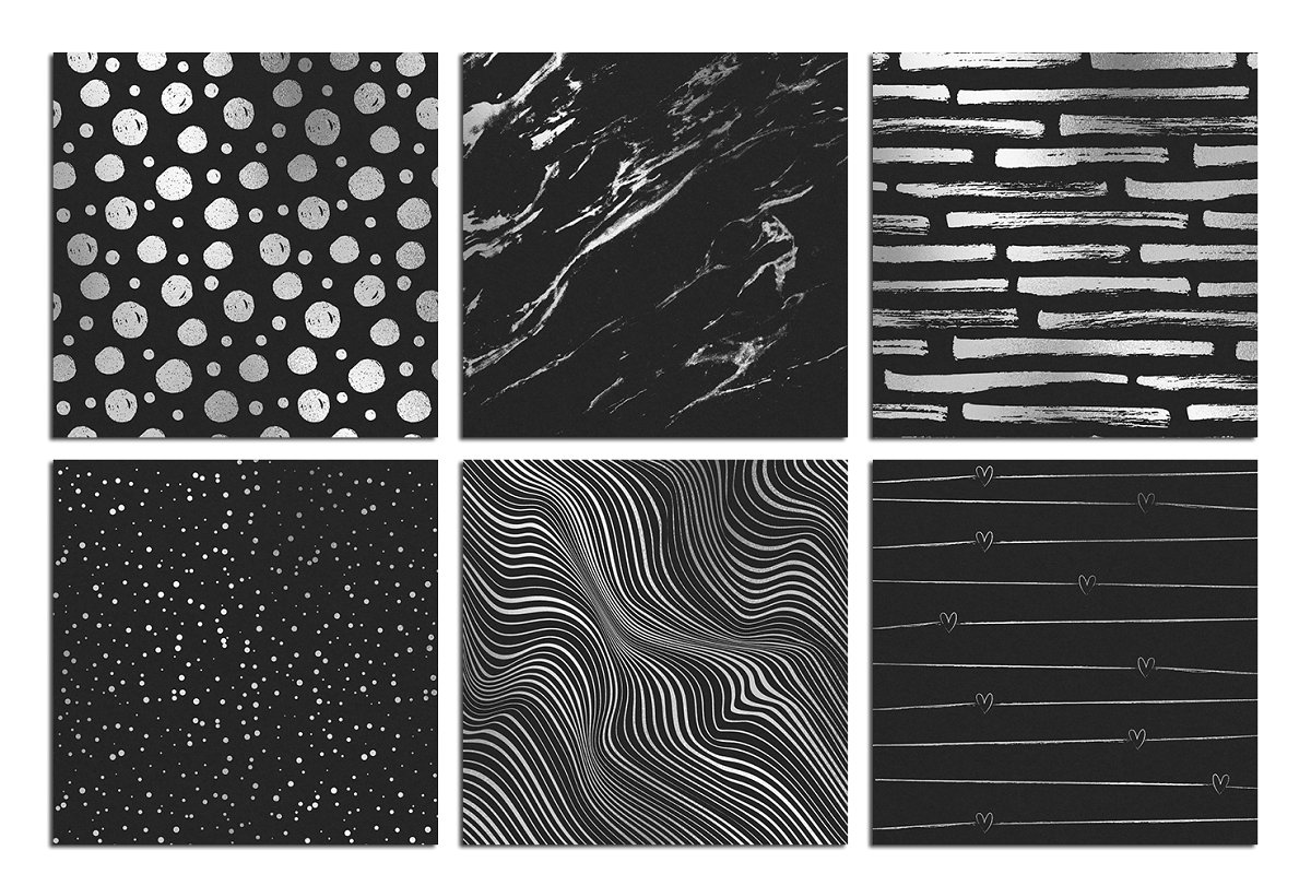 免费：黑色和银色几何抽象肌理背景纹理素材下载[高清JPG]