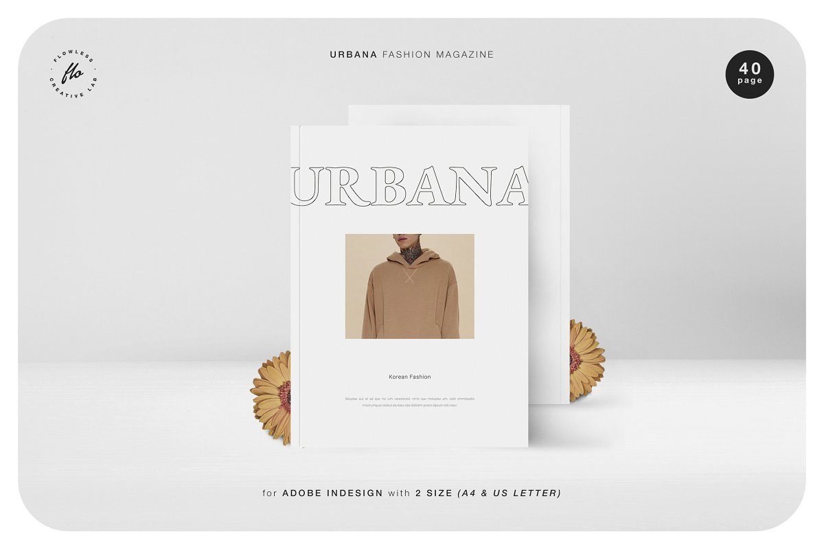 URBANA时尚摄影杂志画册设计模板