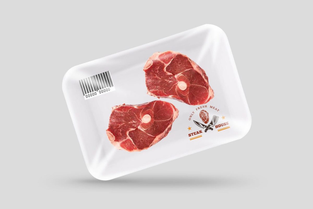 Mockups | 高品质肉类保鲜膜包装盒样机