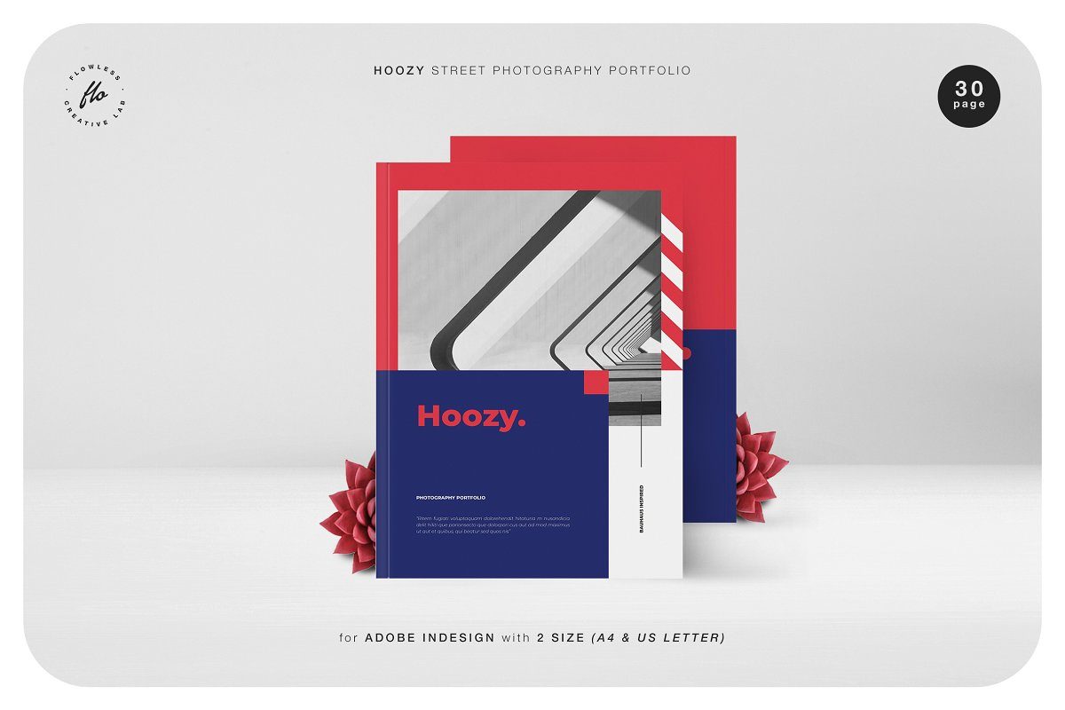 HOOZY街头摄影作品集设计画册模板下载
