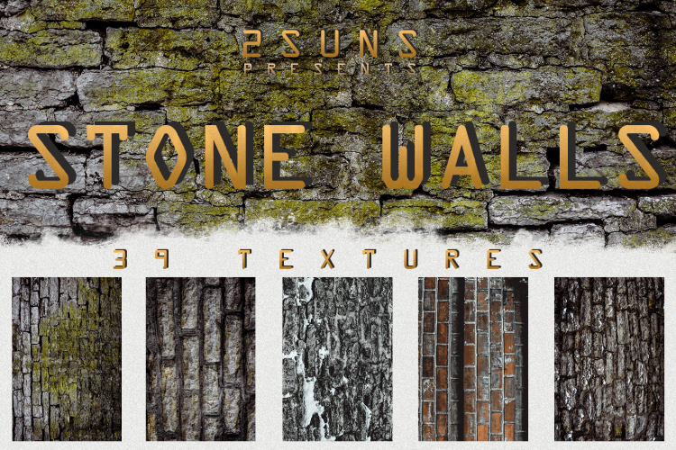 石墙/青苔砖墙/老墙壁背景纹理素材