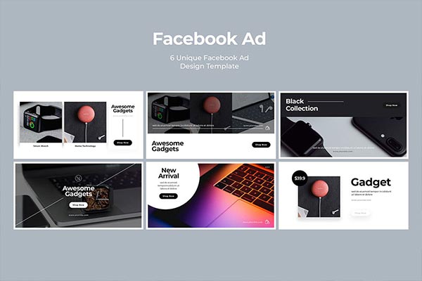 时尚高端简约多用途的高品质Facebook广告banner海报设计模板Vol.3