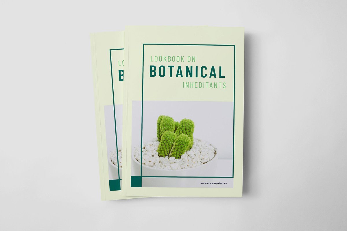 绿色植物学知识手册设计