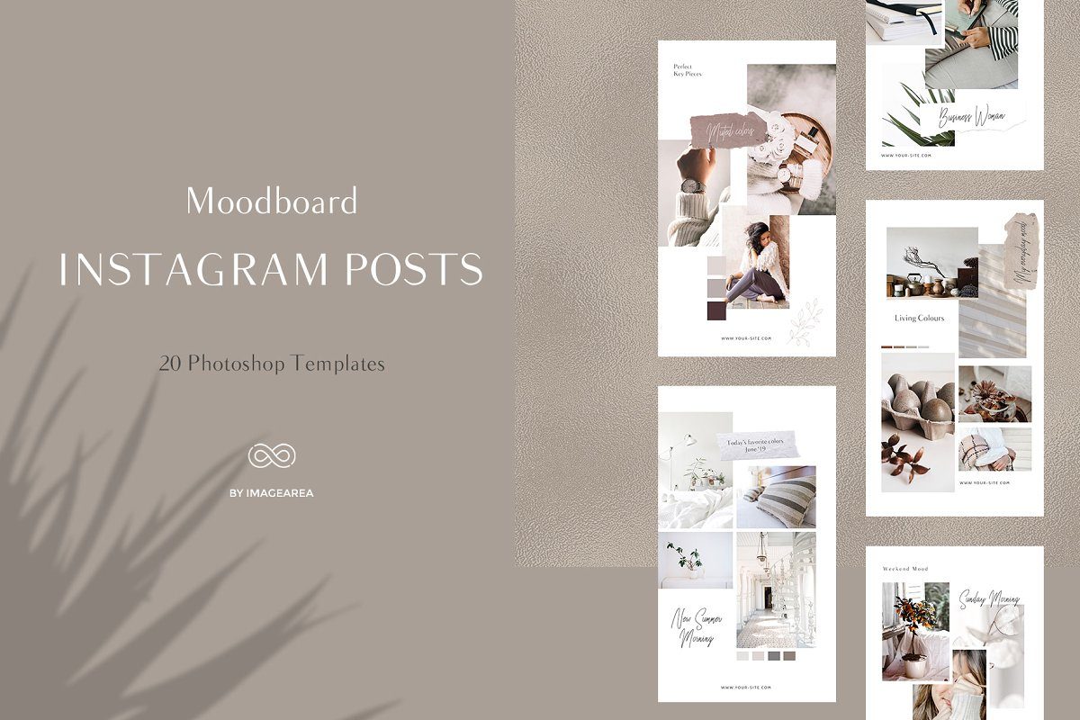 Moodboard-Instagram社交媒体故事模板