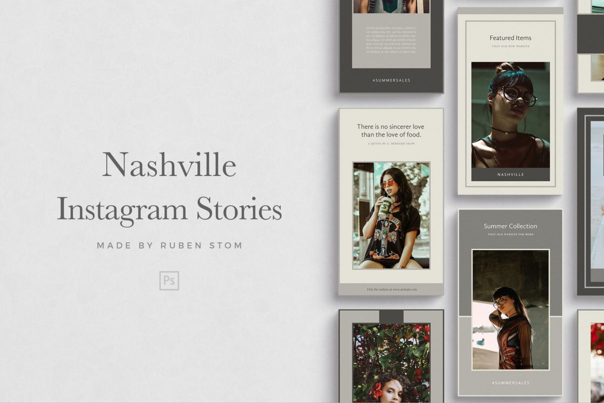 社交图片模板 Nashville Instagram Stories