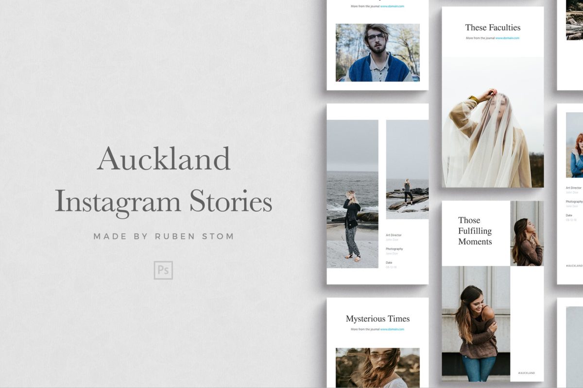 广告图片模板 Auckland Instagram Stories