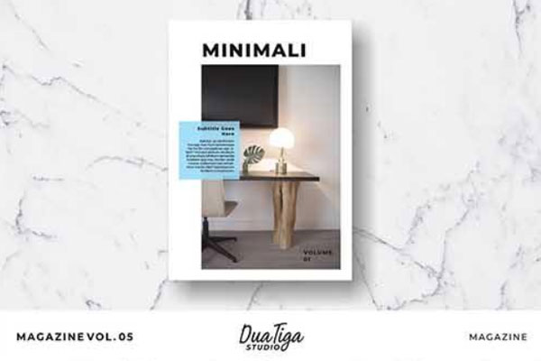 时尚室内设计/家居生活杂志图册设计模板