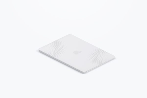 苹果电脑样机 Clay MacBook Mockup, Isometric Right View 03