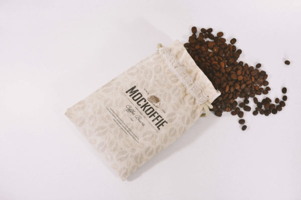 黄麻咖啡袋样机 Jute Coffee Bag Mockup